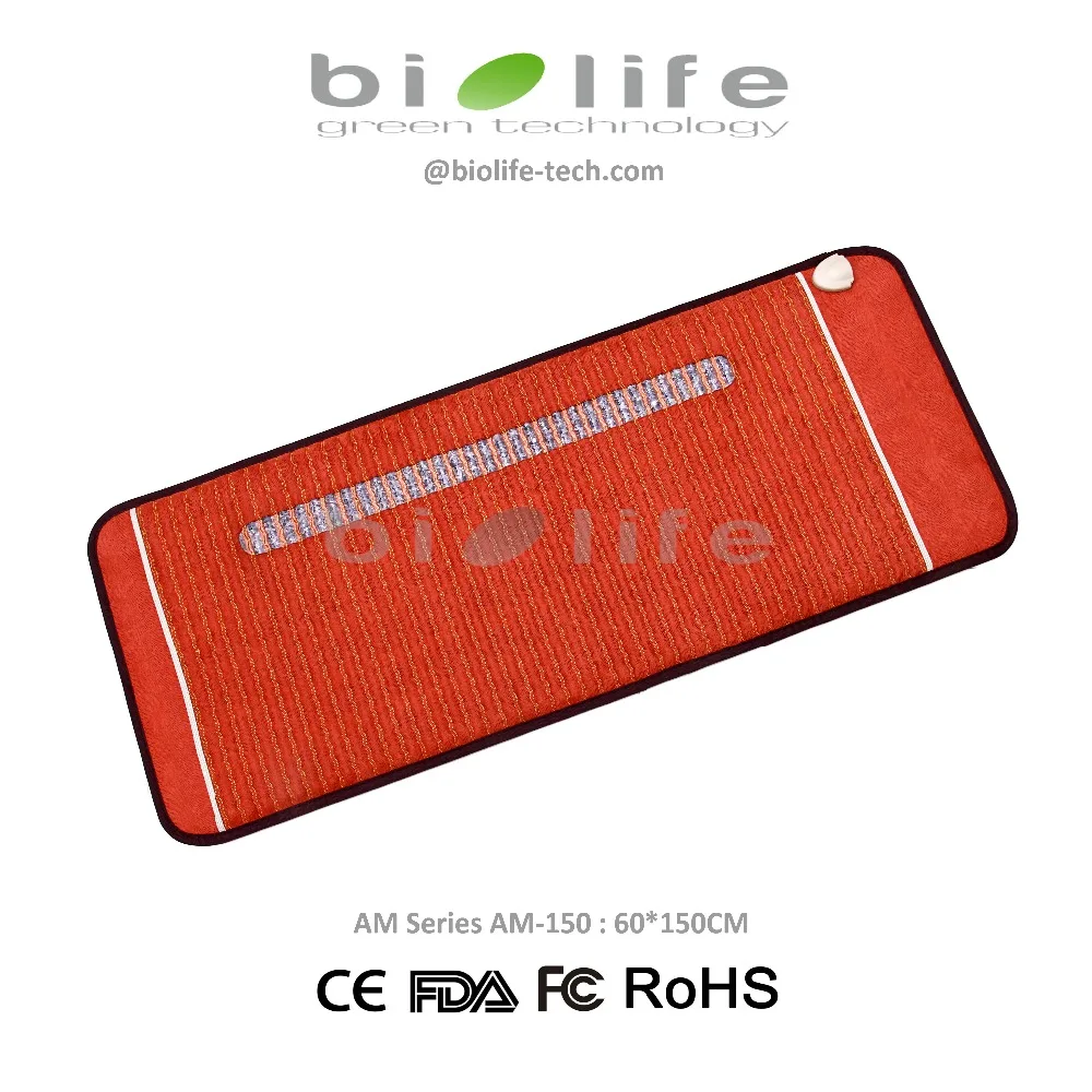 

70*180cm single size NON-EMF FIR amethyst mat health biomat