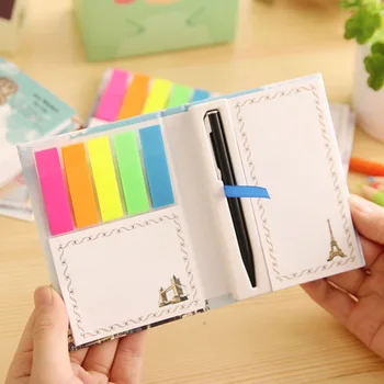 

1X World Building Hard Cover Notebook Diary Writing Composition Book Spiral Daily Memos School Office Supply Student Stationery