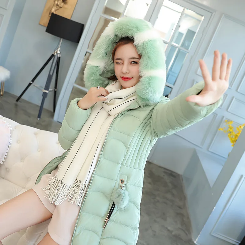 menthe Manteaux rose Haute Femmes corail D'hiver Veste Femme Noir Épais New Chaude 2018 Et Chaud De Rouge Hiver Manteau Qualité w6HxP