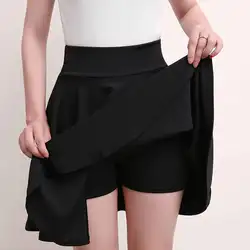 Модная короткая юбка Для женщин 2019 новые корейские демисезонные черный, розовый Высокая Талия Женская плиссированная юбка RE2395