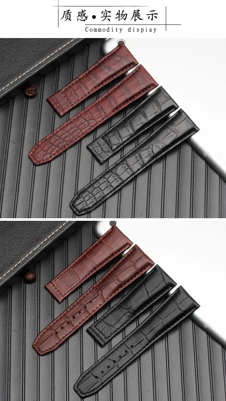 Crocodile Leather Watch Belt FOR Maurice Lacroix PT6158 PT6098 Elegant Craftsmanship Series Cattle Leather Watch Belt