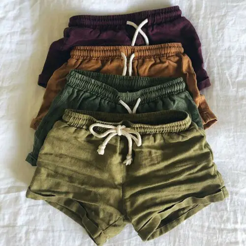 Blotona Infant Kids Harem Pants Cotton& Linen Shorts Newborn Baby Boys Girls Short Trousers PP Pants Diaper Covers Bloomers 0-3T