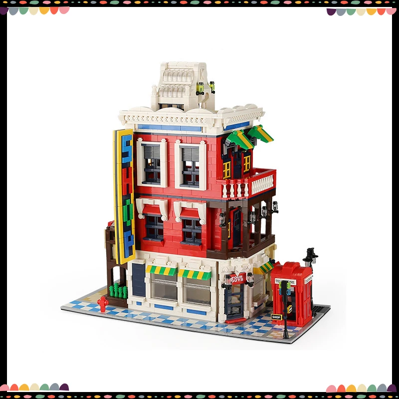 

Wange Building Blocks Street Series Large Big Model Building Corner Store Bricks Toys Educational For Kids Children Gifts
