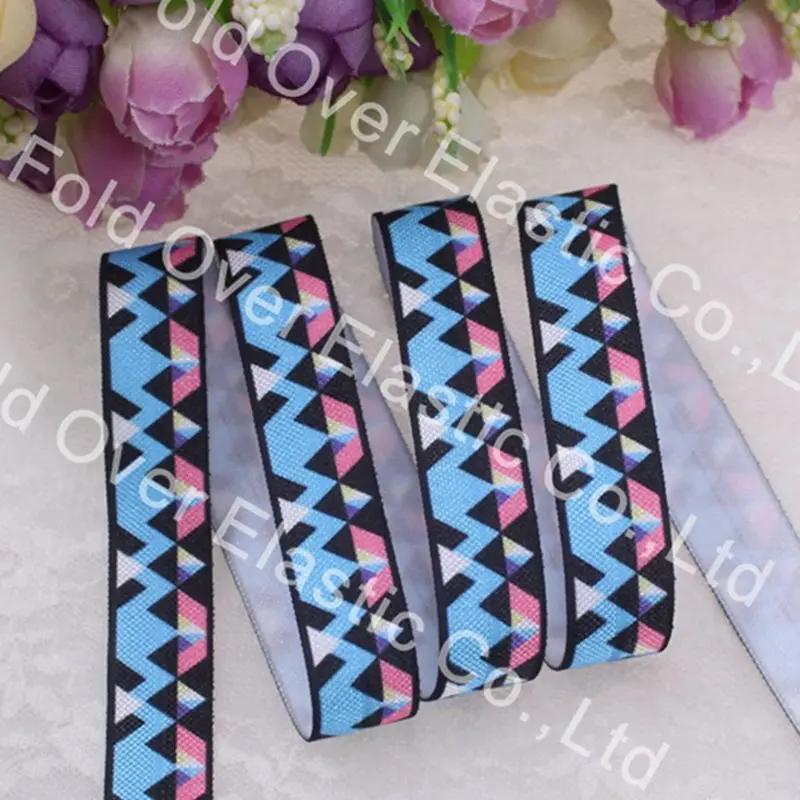 

Hotsale! colorful, Aztec, Printed fold over elastic, 5/8'' foe, 100Y/lot