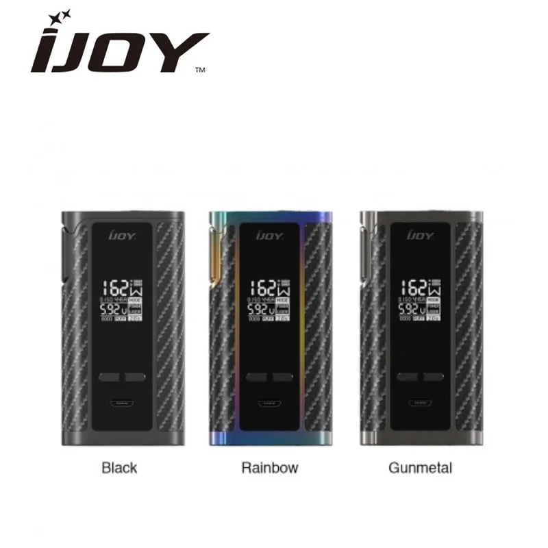 

Original 162W IJOY Captain 1865 TC Box MOD Vs Ijoy Captain PD1865 Box Mod Powered By Dual 18650 Battery Vape Mod Vs Drag 157W