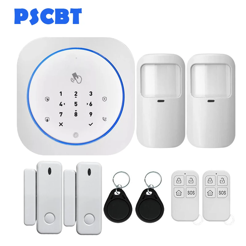 

PS10 Wireless SIM GSM Home RFID Burglar Security Touch Keyboard GSM Alarm System Sensor Kit Auto Dial Phone Alarm