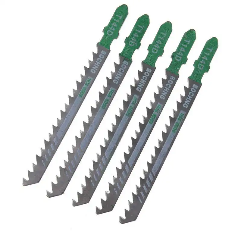 5 pcs t101ao hcs t-shank jigsaw blades curve