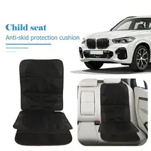 Защитное покрытие для автомобильного сиденья, подушка для детской безопасности, противоскользящая Защитная Подушка, 118x46 см/x футов, мягкая черная Универсальная
