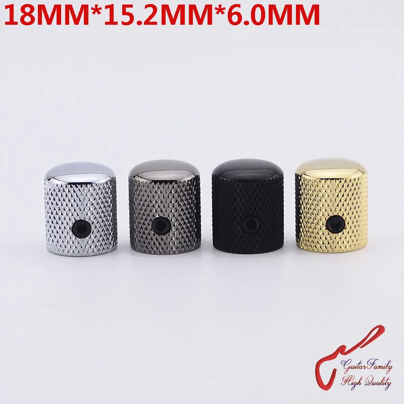 

1 Piece GuitarFamily Dome Metal Knob For Electric Guitar Bass 18MM*15.2MM*6.0MM ( #0240 ) MADE IN KOREA