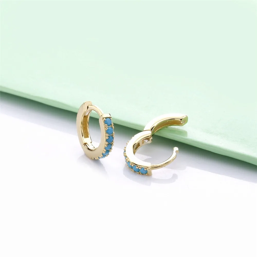 Lovecabin, 925 пробы, серебряные серьги-кольца, крошечные клипсы, ювелирные изделия для ушей, 2 вида, Huggie, серьги-кольца, прозрачный циркониевый Кристальный