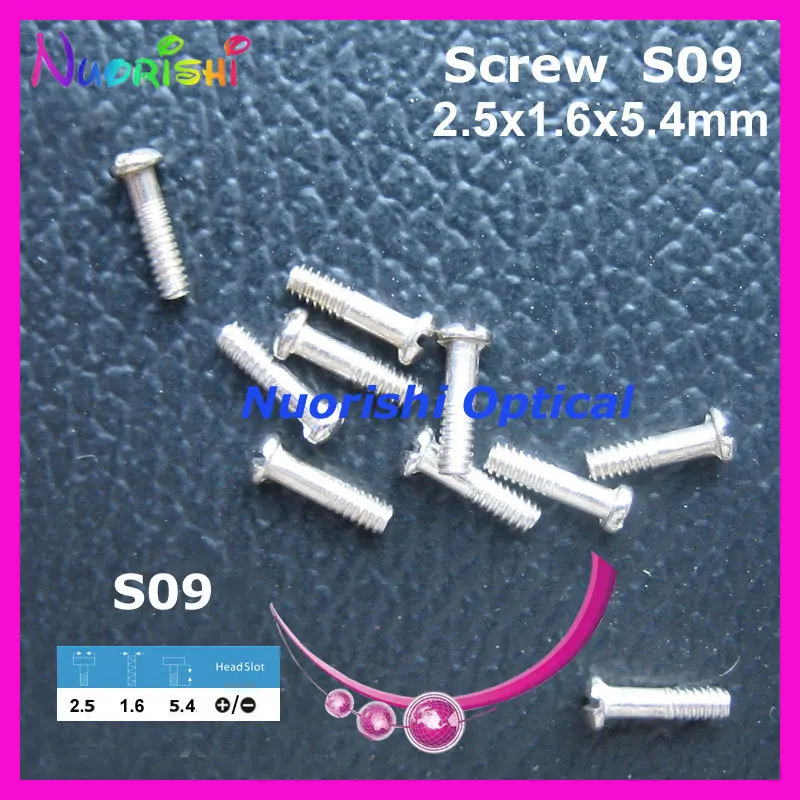 S09 2.5x1.6x5.4mm 10000pcs Glasses Screws Head in and + type Eyeglass