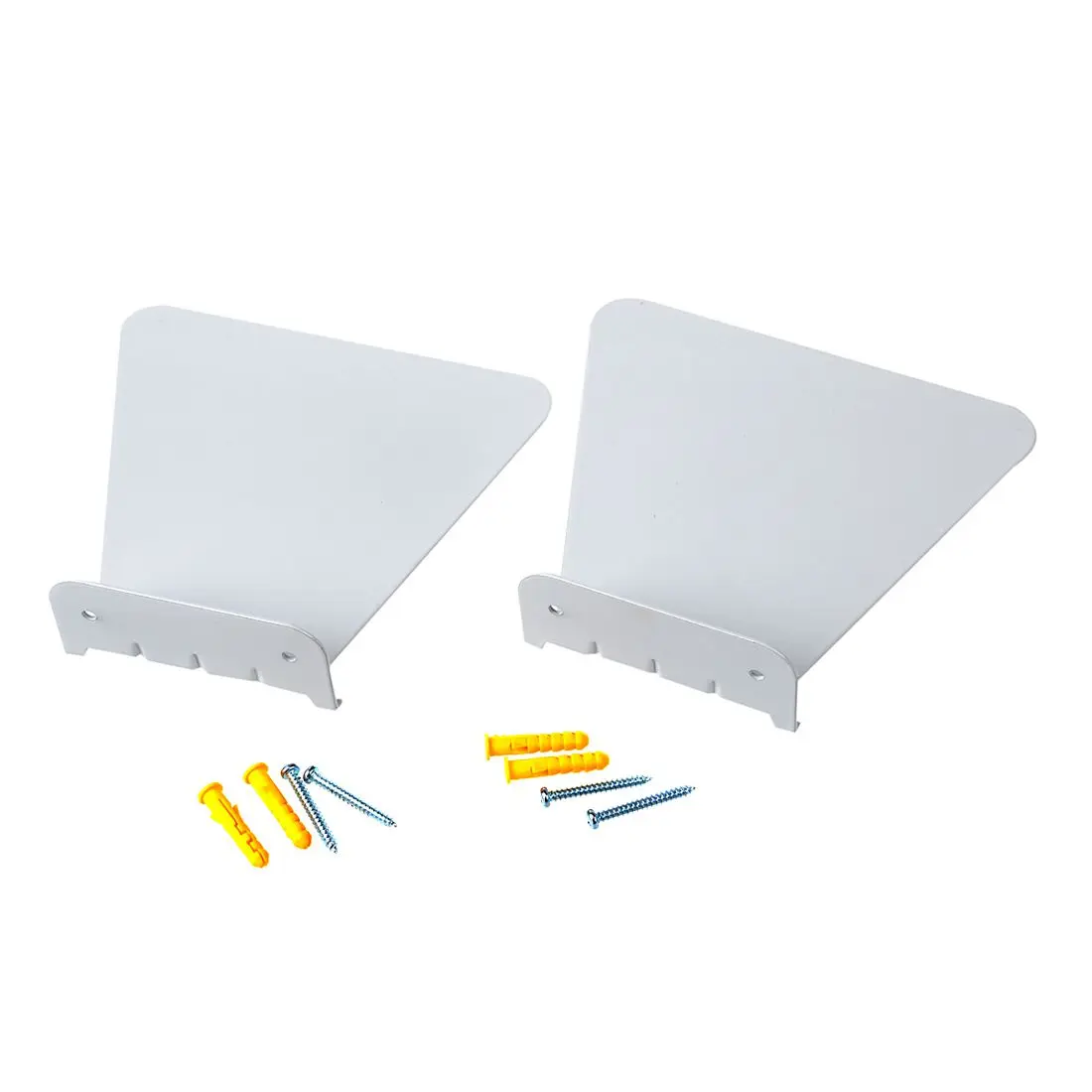 

2pcs Modern Iron book shelf wall invisible bookshelf for home decoration Floating Bookshelf(White)