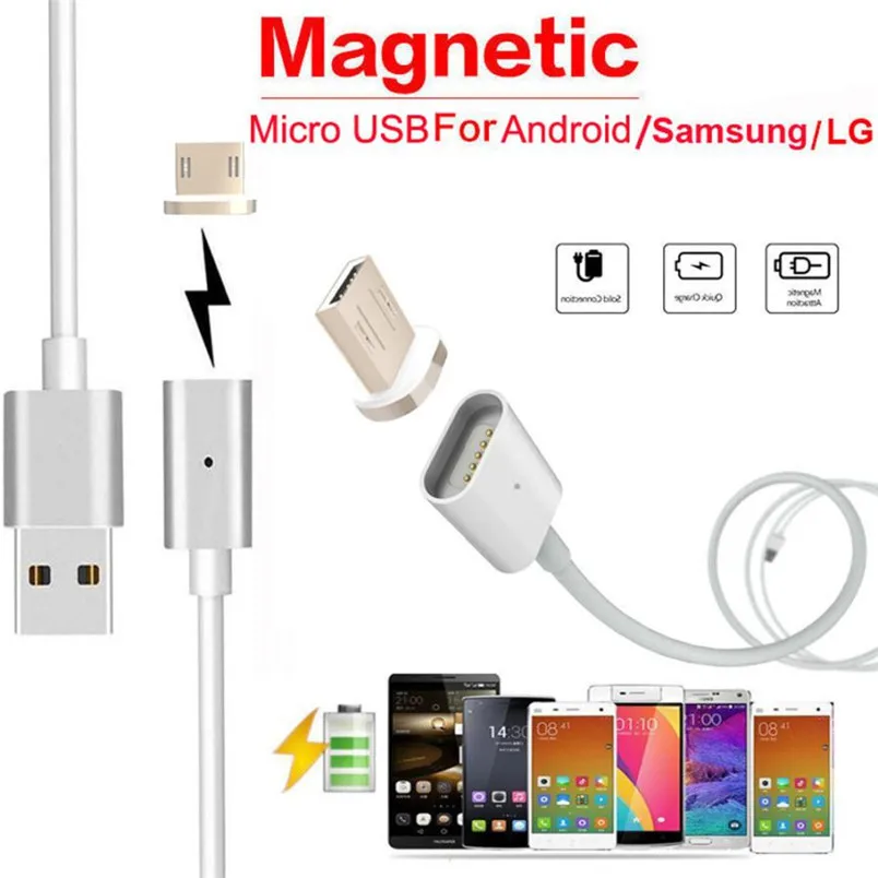 Reliable High Speed Charge 2 4 A Micro font b USB b font Charging Cable Magnetic