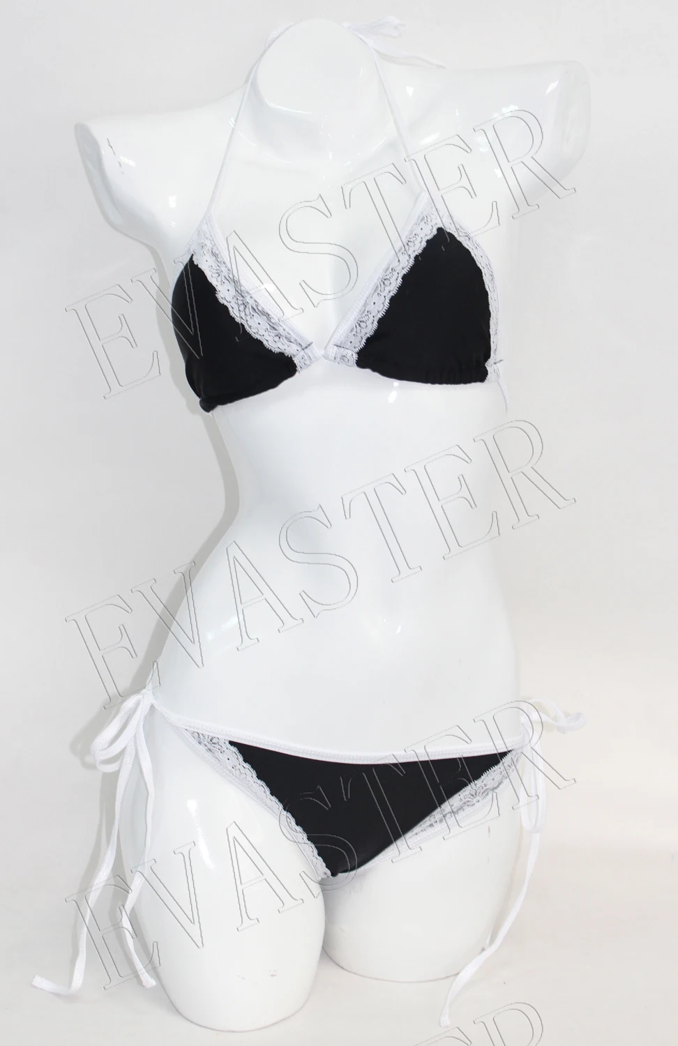 Sweet Adorable String Lace Swimwear Double Flat White sexy swimsuits for women |