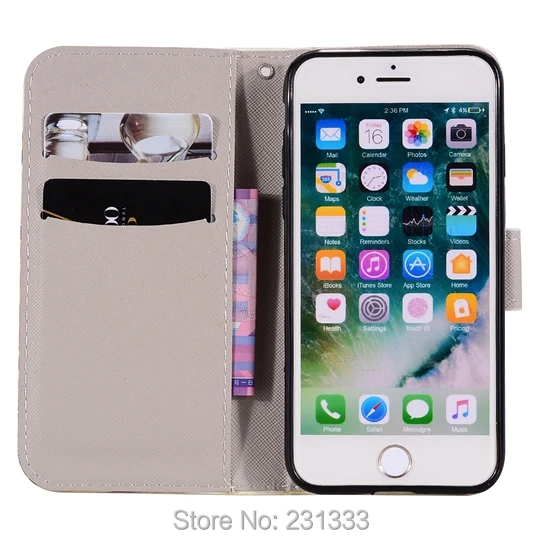 Чехол кошелек с объемным рисунком C ku кожаный чехол для Iphone X 9 8 7 PLUS 6 6S 5 SE 5C 1 дюйма
