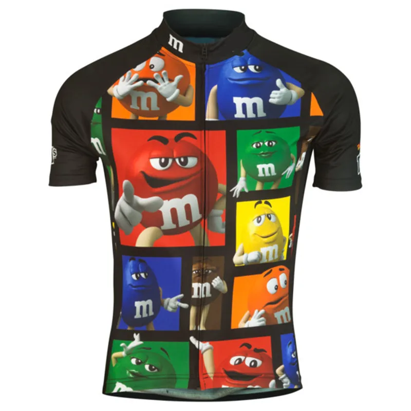 

M&Ms 2018 Men's Cycling Jersey Quick-Dry Summer Team Funny Bicycle Clothing Cycle Wear Shirt Ropa Ciclismo MTB Bike Jerseys Tops