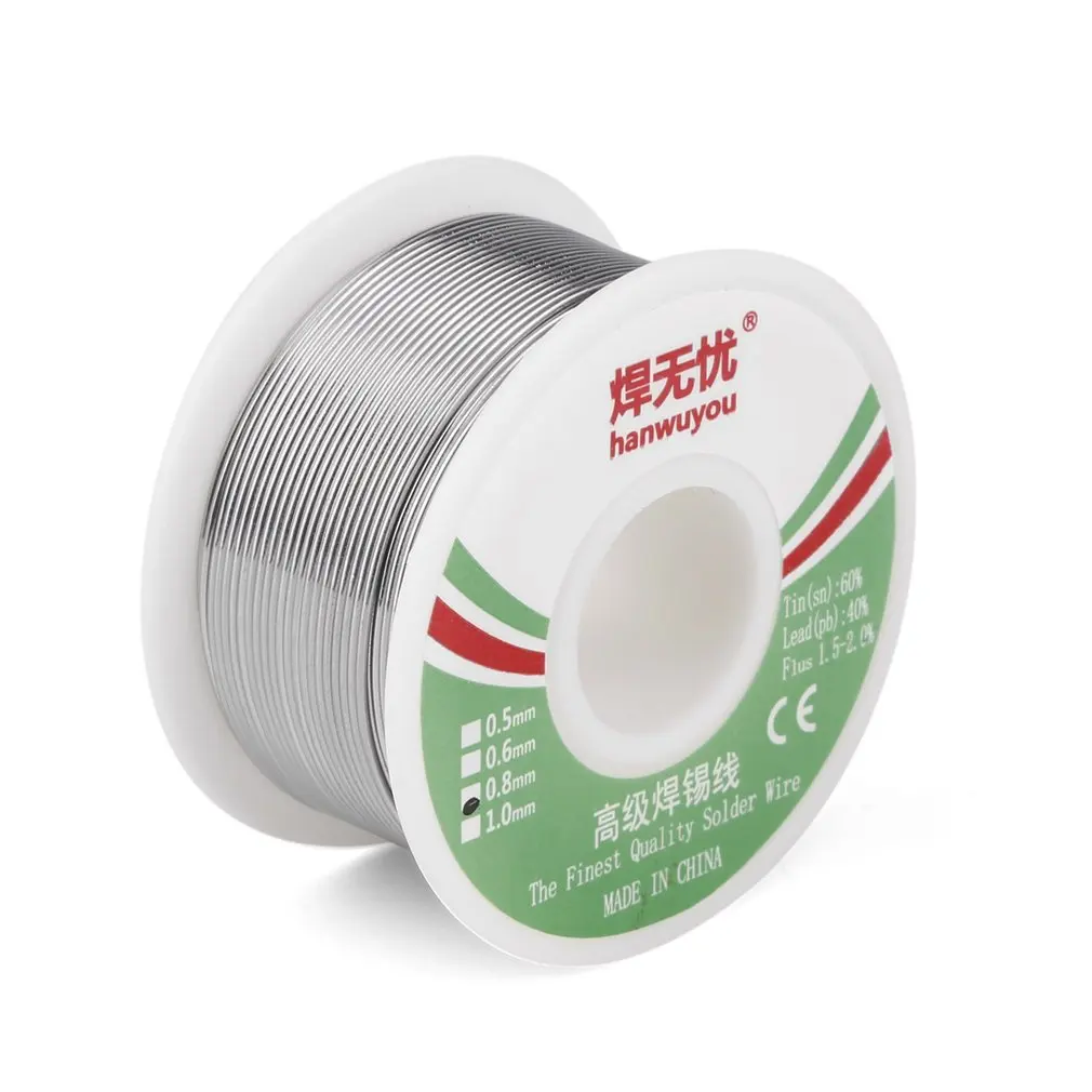

Tin/Lead 0.8mm Diameter Rosin Roll Tin Rosin Core Flux Solder Wire Reel QJ888