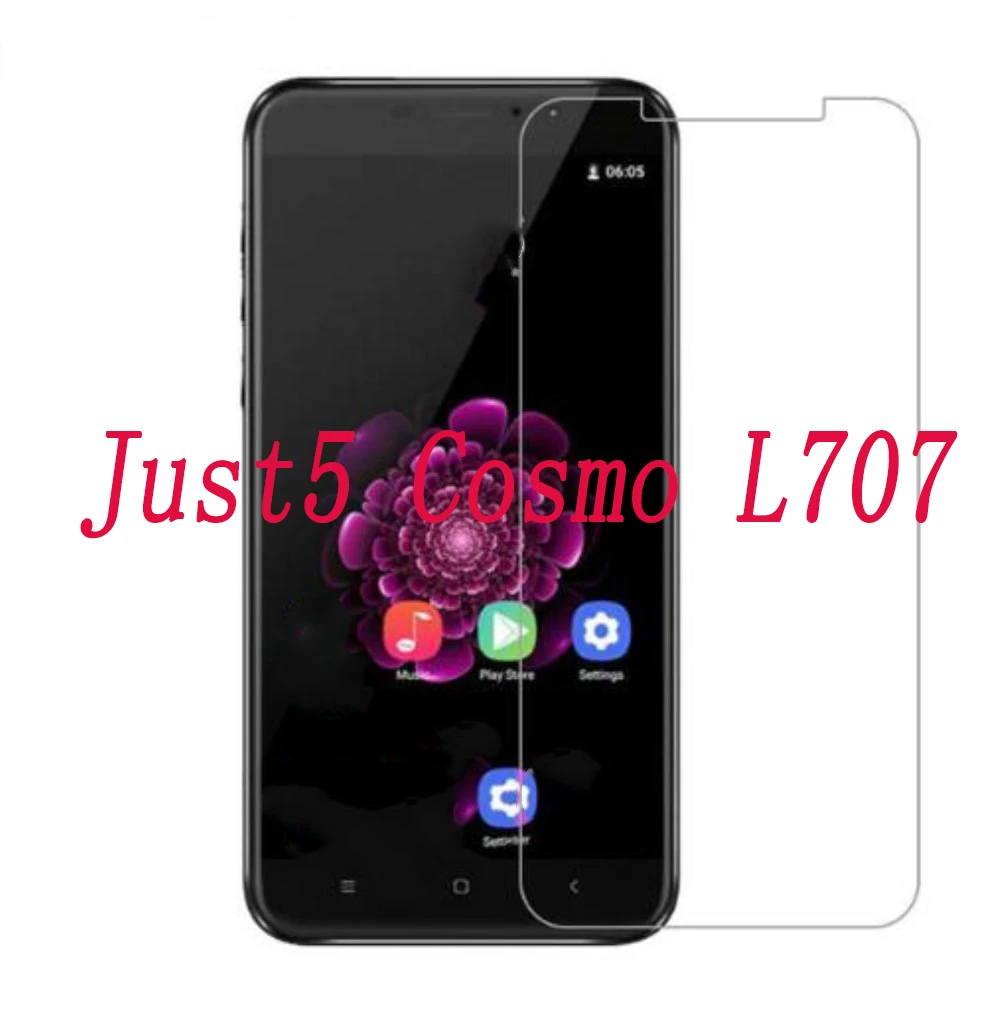 

2PCS NEW Screen Protector mobile phone For Just5 Cosmo L707 9H Tempered Glass Film Protective Screen Cover