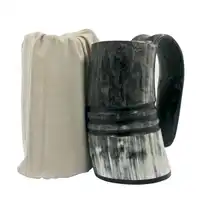 Viking Mug Drinking Horn Tankard Authentic Medieval Inspired drinking Mug -Natural Ox Horn Mug