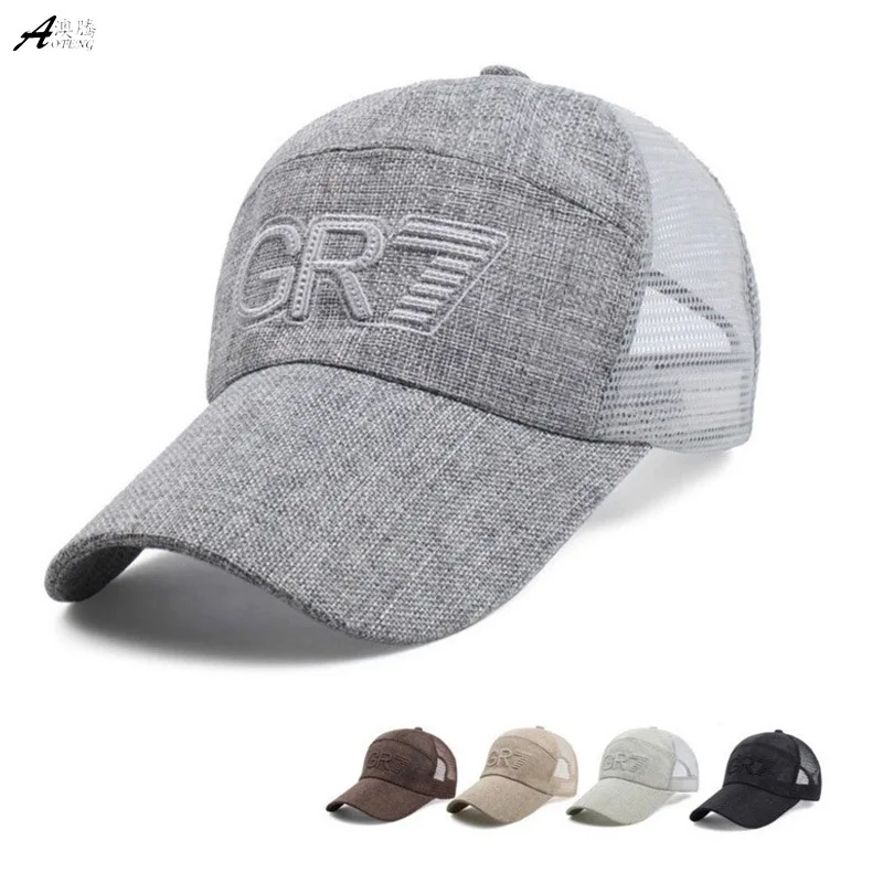 

Dropshipping Baseball Cap for Men Women Leisure Mesh Cap Bone Adjustable Sport Cap Sun Hat Running Cap Wholesale