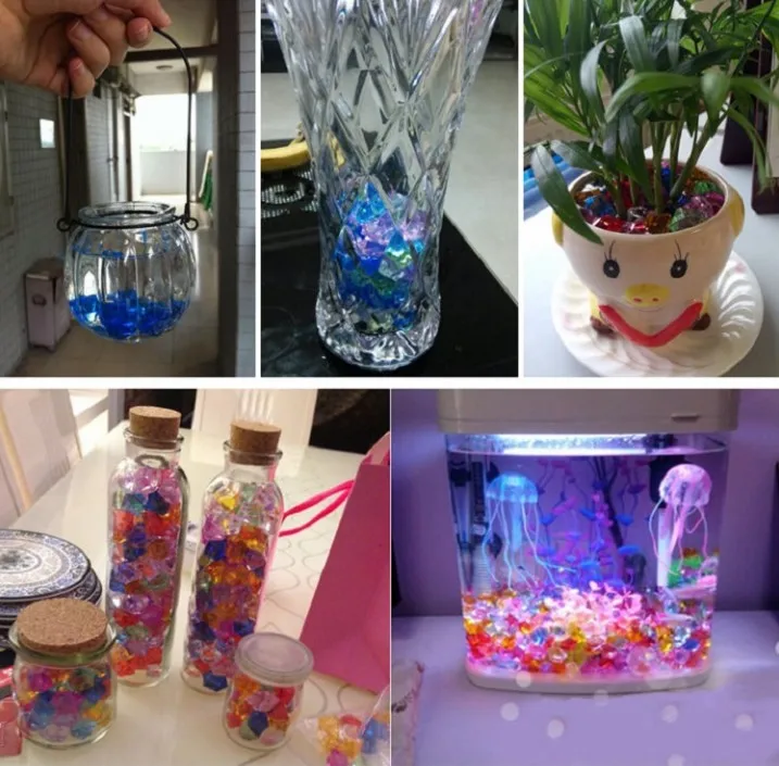 Искусственный цветной камень, акриловый кристалл, пластиковый прозрачный декоративный камень, аквариумный аквариум для домашних животных, украшения для дома
