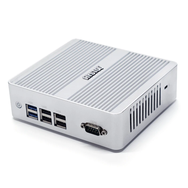 Hystou брандмауэр PC NUC J3160 N3160 безвентиляторный промышленный MiniPC Windows Linux двойной NIC Pfsense 2 LAN WiFi маршрутизатор микро компьютер RTC