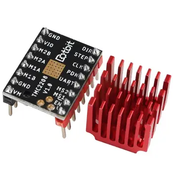 

TMC2208 V1.0 Stepper Motor StepStick Mute Silent Driver Set with Excellent Stability for 3D Printer Parts Accessories