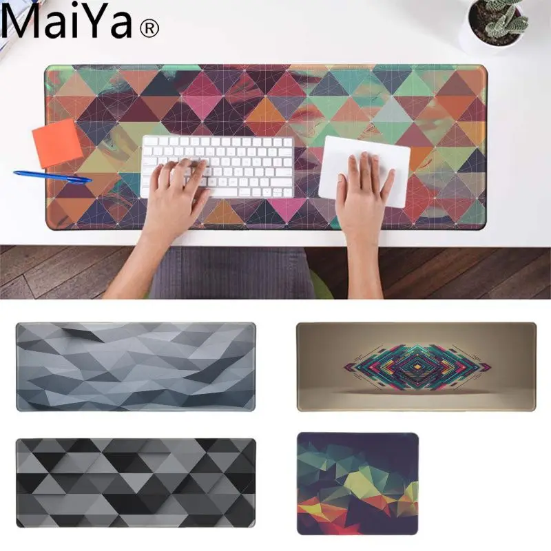 

MaiYa Non Slip PC Geometric Keyboard Gaming MousePads Durable Rubber Mouse Mat Pad