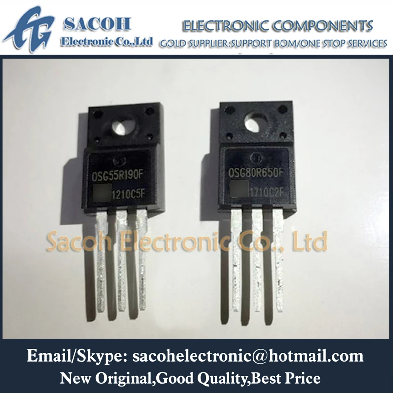 

Free Shipping 10Pcs OSG55R190FF OSG55R190F OSG55R140F OSG55R160FZ OSG55R580F TO-220F 20A 550V Power MOSFET