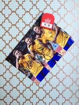

hand signed Neymar autographed photo World Cup Russia 5*7 2018c
