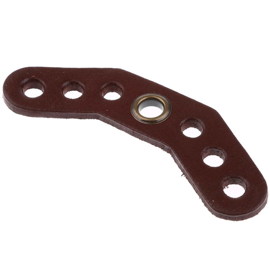 Wrist Strap Archery Bow Wrist Sling Leather Yoke Bracket Mount Black Brown Outdoor Tactical Hunting Belt Accessories