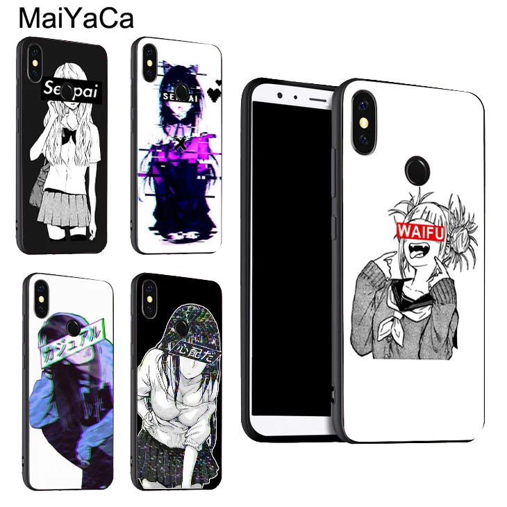 

MaiYaCa Anime Manga Senpai Waifu Girl Case For Xiaomi Mi 8 9 6 6X Max2 K20 For Redmi Note 7 5A 4X 5 6 Pro 6A S2 Coque