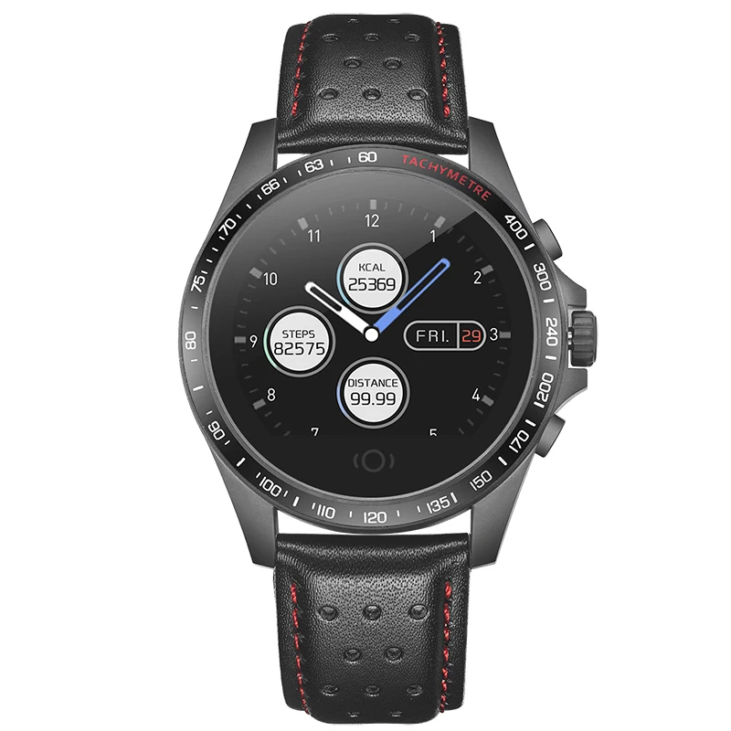 

New SANDA Leather Strap Smart Watch CK23 IP67 Waterproof Heart Rate Monitor Blood Pressure Men Women Smartwatch For IOS Android
