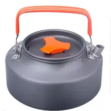 Открытый Отдых Алюминий 1.1L Портативный кофейник чайник воды чайник с мешок сетки чайник выживания чайник туристское снаряжение