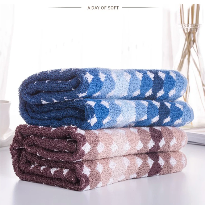 

100%cotton man quick-dry skin soft face towel good water imbitition washrag geometric washcloth eco-friendly facecloth