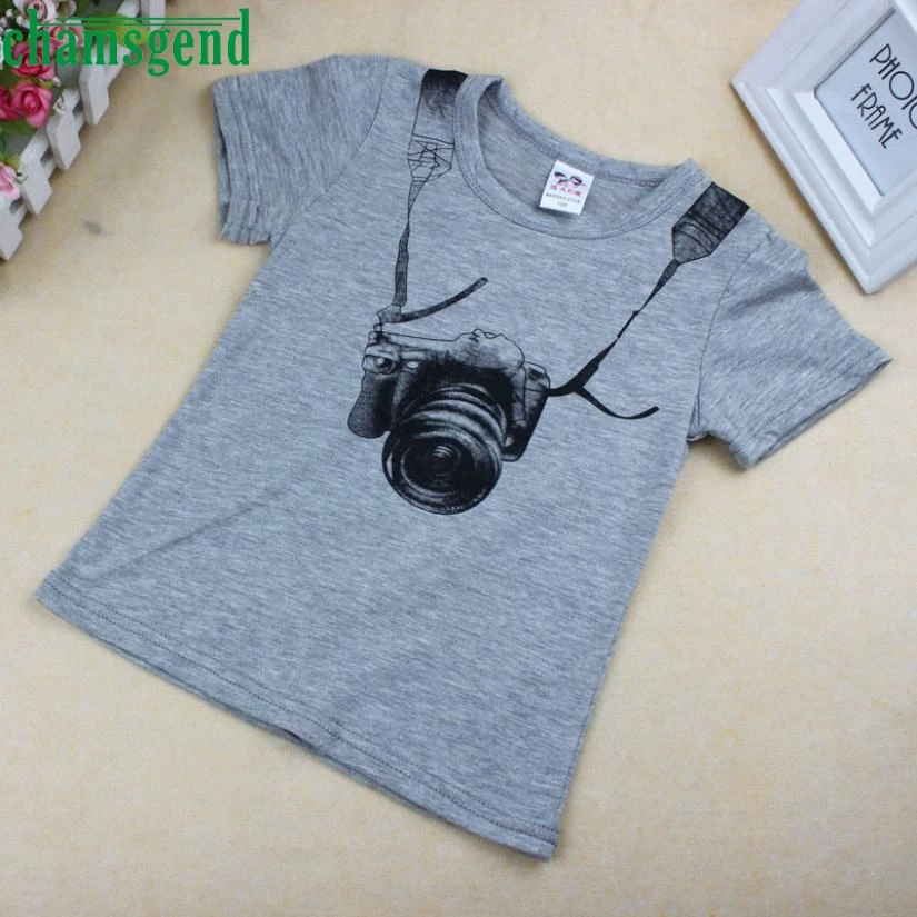 

Children O Neck T Shirt CHAMSGEND Best seller Summer Boy Kids Camera Short Sleeve Tops Tees Clothes P15x