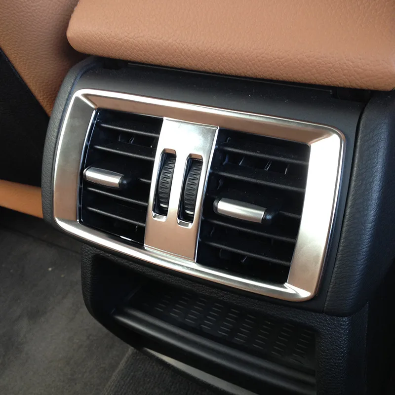 

Chrome Car Rear Air Conditioning Outlet Vent Frame Trim Sticker For BMW X3 f25 X4 f26 2011-2015 Car Styling Accessories