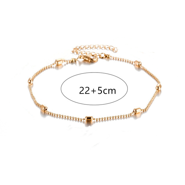 Heart Female Anklets Barefoot Crochet Sandals Foot Jewelry Leg Anklets On Foot Ankle Bracelets For Women Leg Chain