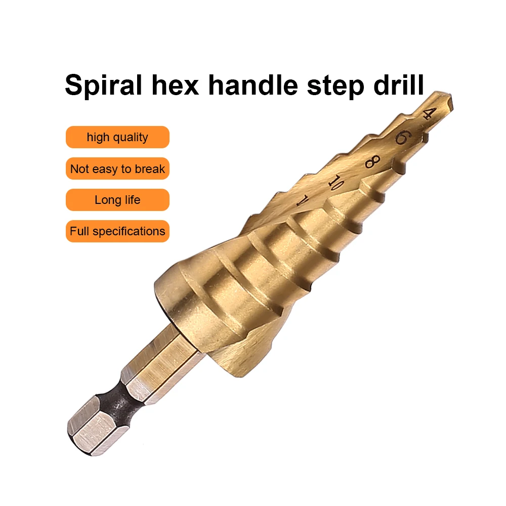 Jelbo 3pcs Cone Drill Step Drill Bits 4-12/20/32mm High Speed Steel Step Drill for Metal Woodworking Titanium Step Bit Jelbo 3pcs Cone Drill Step Drill Bits 4-12/20/32mm High Speed Steel Step Drill for Metal Woodworking Titanium Step Bit