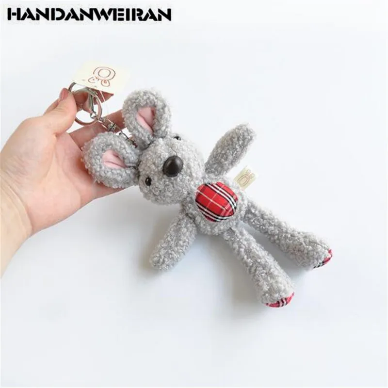 

1PCS Nest Plaid Rabbit Plush Toys Small Pendant Slightly Scented Rabbits Stuffed Toy Company Activities Gifts 17CM HANDANWEIRAN