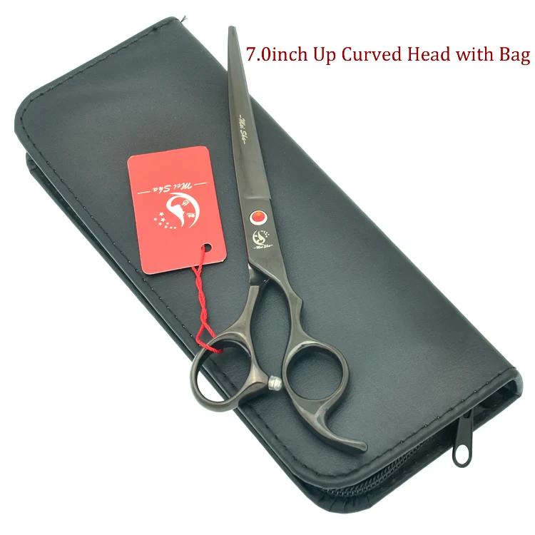 HB0132 with bag Meisha 7," Собака Парикмахерские ножницы для стрижки собак набор инструментов животные профессиональные изогнутые ножницы для резки и истончение Tijeras HB0242 - Цвет: HB0132 with bag