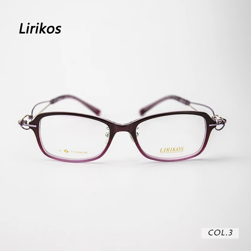 

LIRIKOS Pure Titanium Intersection Business Women Reading Glasses Reading Clear Eye Lens Spectacle Eyewear Accessories
