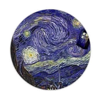 5pcs16mm20mm25mmVan Gogh картина Звездная ночь Винсента ручной работы фото стеклянный капельный стиль Кабошоны Ювелирные изделия Аксессуары - Цвет: 013