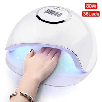 

Star5 Infrared Nail Dryer 80W /LED Nail Lamp Manicure Curing Nail Gel Polish With 36 LEDs Auto Sensor Tools