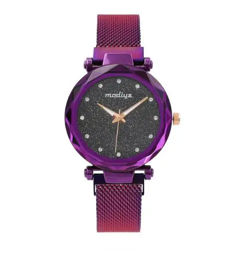 

Luxury Rose Gold Women Watches Starry Sky Magnetic Female Wristwatch Waterproof Rhinestone Clock relogio feminino montre femme