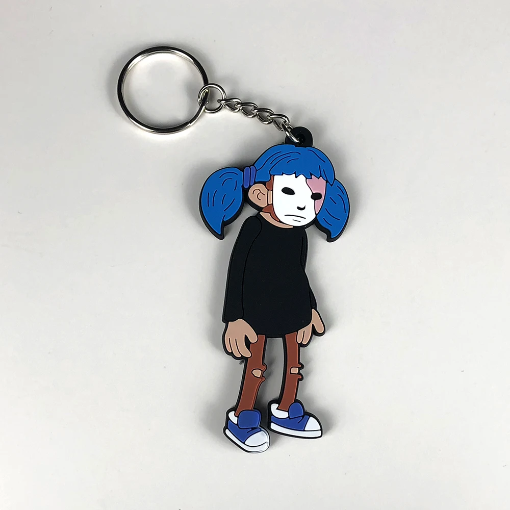 Sally Face Keychain Cosplay Sally Face Costumes Key Chain Pendant Keyring Fan Collection Props3