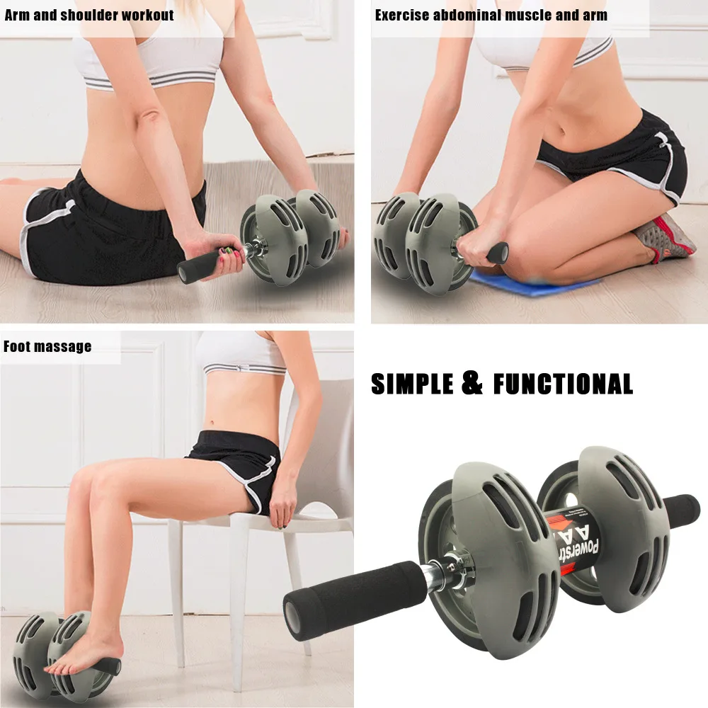 roue abdominale pour machine dexercice /à la maison FARI Roue abdominale pour entra/înement des abdominaux /équipement de r/ésistance de fitness