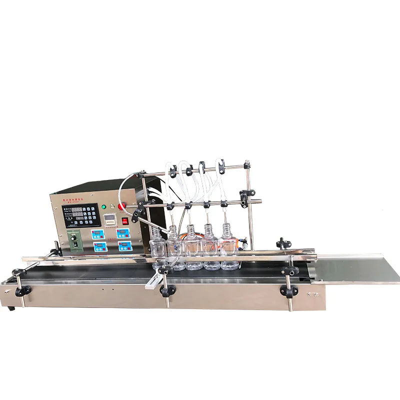 

Automatic Small Dose Four Nozzles 10ml 100ml Bottles Pure Liquid Oil Perfume Filling Machine