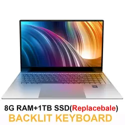 15,6 дюймовый ноутбук Windows 10 Intel J3455 Ultrabook с Оперативная память 8 GB DDR4 Встроенная память 1 ТБ 512 GB 256/ 128 GB SSD Ультра Тетрадь компьютер с FHD