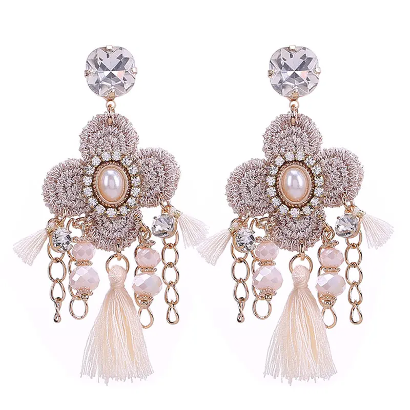 Sehuoran oorbellen christmas gifts drop earring for women tassel earrings boho earrings wedding new year gifts (4)